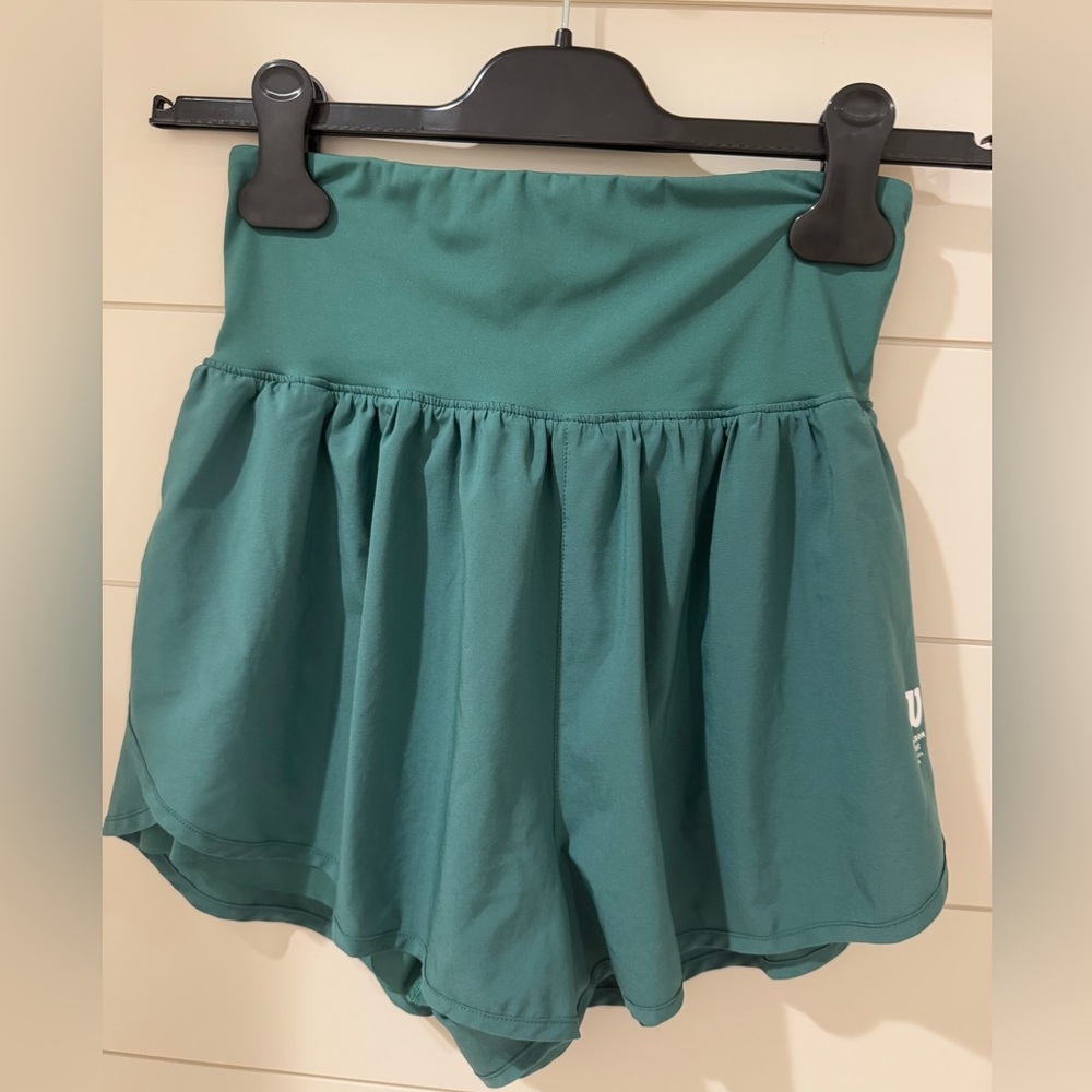 Women’s Wilson High Waist Green Tennis Shorts
